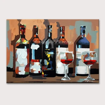 Arthyx Hand Painting Wine Glass Oil Painting on Canvas Modern Brief Abstract Frameless Fashion Dining Room Decorative Paintings
Arthyx Hand Painting Wine Glass Oil Painting on Canvas Modern Brief Abstract Frameless Fashion Dining Room Decorative Paintings