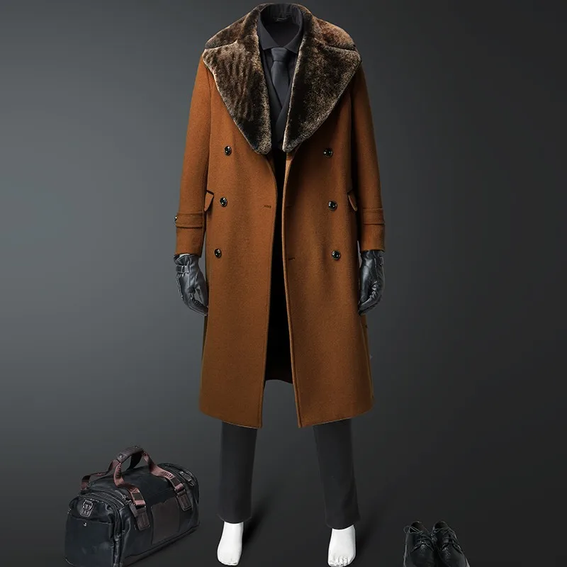 Autumn and Winter New Mens Solid Color Casual Business Woolen Coats / Mens High-end Brand Slim Long Woolen Coat Male Jacket
Autumn and Winter New Mens Solid Color Casual Business Woolen Coats / Mens High-end Brand Slim Long Woolen Coat Male Jacket