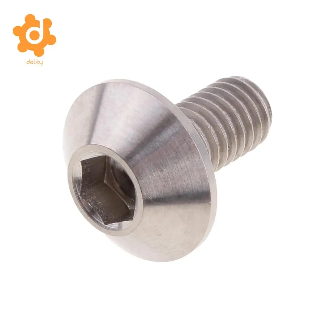 Titanium Motorcycle Disc Brake Rotor Mount Bolts Retaining Screw M6 x 12mm