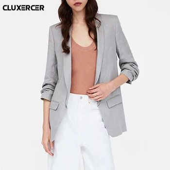 2018 new spring autumn women Long gray office lady slim blazers suit Elegant three quarter sleeve blazer feminino overalls
2018 new spring autumn women Long gray office lady slim blazers suit Elegant three quarter sleeve blazer feminino overalls