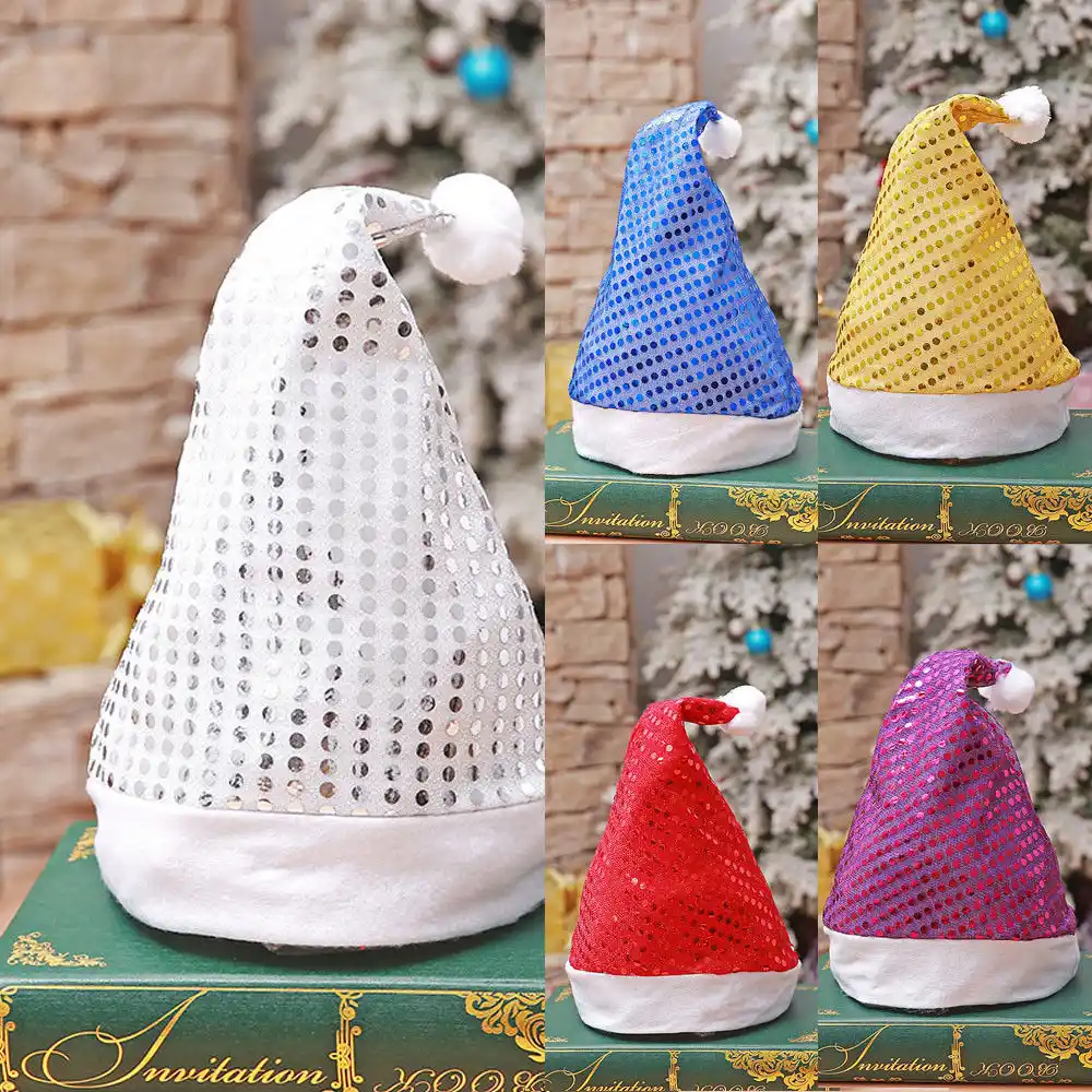 claus christmas hat red and white party hats holiday costume