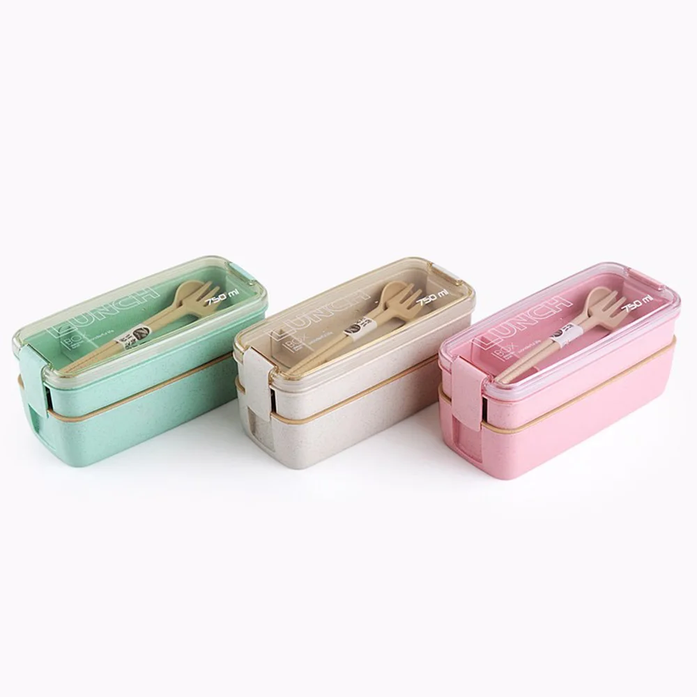 ISKYBOB 1PCS Healthy Lunch Box 3 Layer Wheat Straw Bento Box Microwave Food Storage Container
ISKYBOB 1PCS Healthy Lunch Box 3 Layer Wheat Straw Bento Box Microwave Food Storage Container