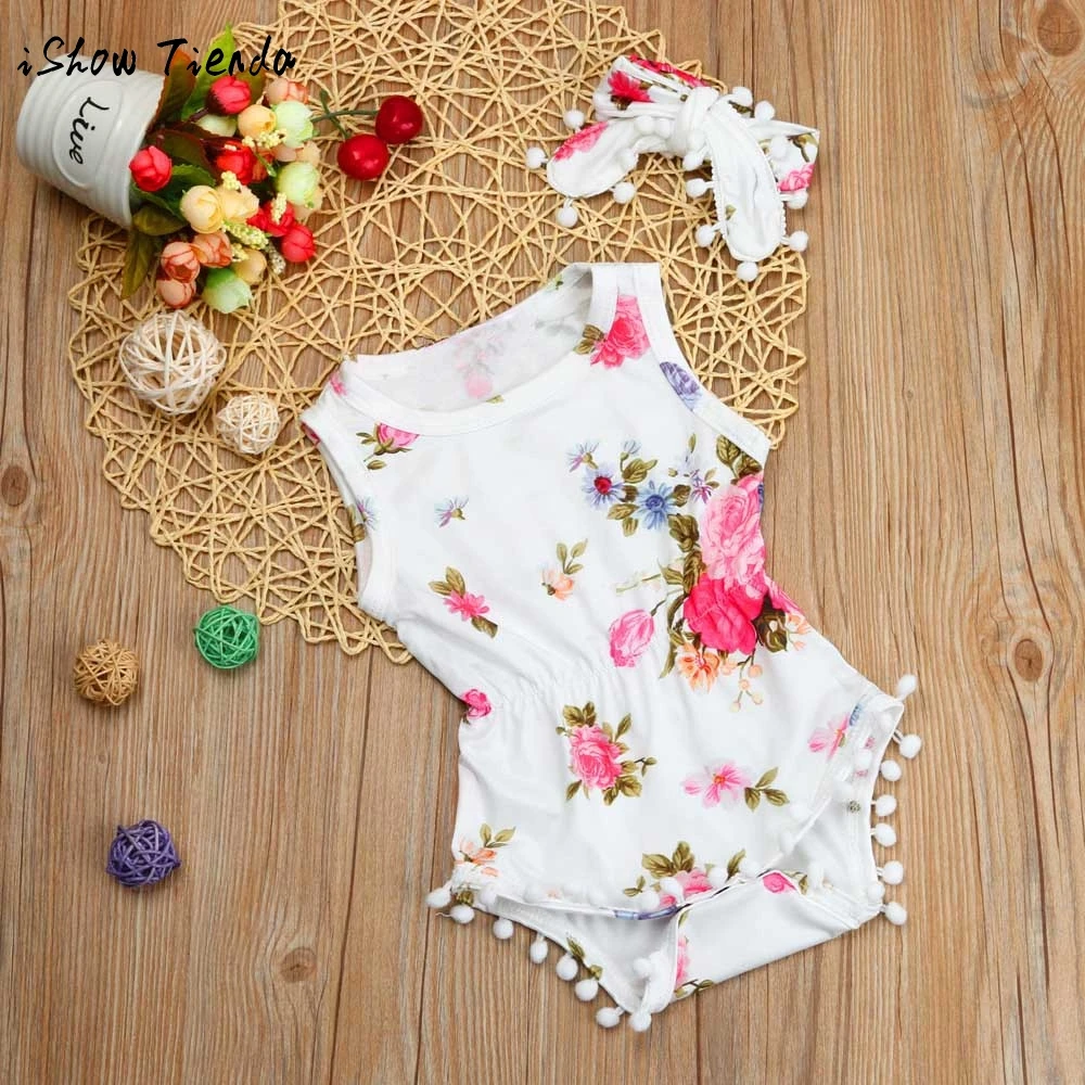 baby clothes summer Sleeveless Floral Tassels Romper Jumpsuit+Headband 2PCS one year birthday girl clothes pj costume cotton
baby clothes summer Sleeveless Floral Tassels Romper Jumpsuit+Headband 2PCS one year birthday girl clothes pj costume cotton