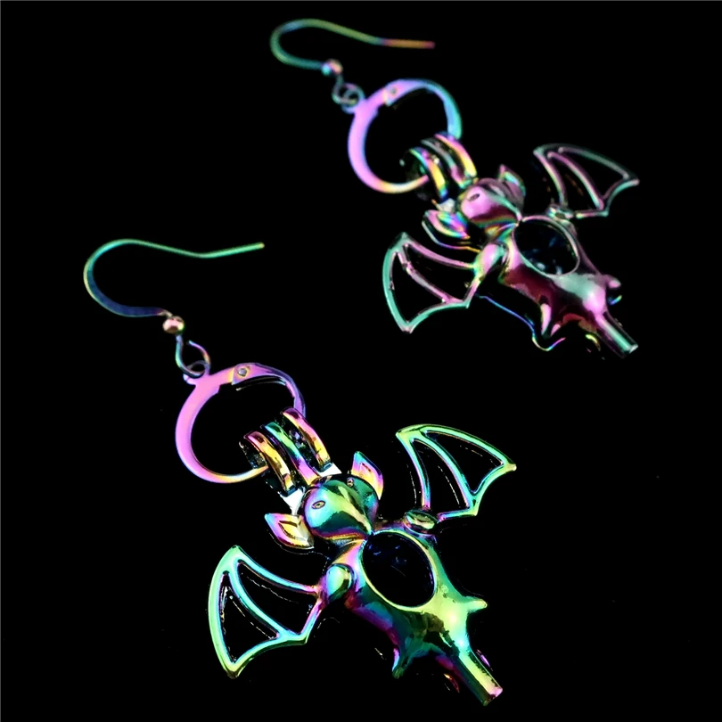 C-E653 Rainbow Drop Earrings Flying Bat Earrings Cage Oyster Pearl Dangle Hook Earrings for Girl Women DIY Jewelry
C-E653 Rainbow Drop Earrings Flying Bat Earrings Cage Oyster Pearl Dangle Hook Earrings for Girl Women DIY Jewelry