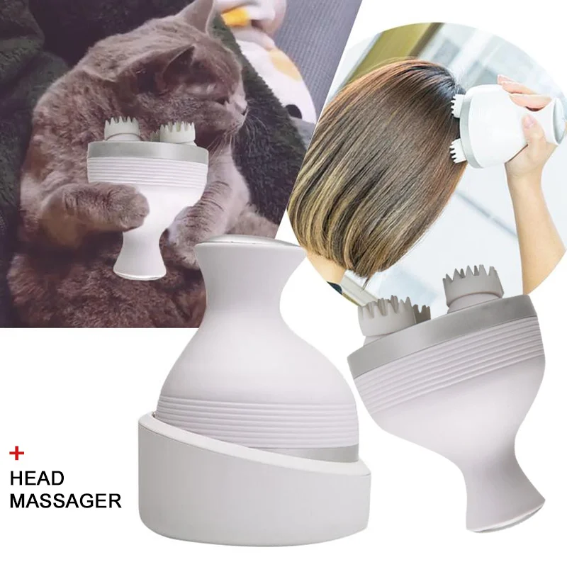White 800 MAh Calf Pain Head Massage Instrument Back Shoulder Cat Massage Durable Acupoint Stimulation Electric Head Massager
White 800 MAh Calf Pain Head Massage Instrument Back Shoulder Cat Massage Durable Acupoint Stimulation Electric Head Massager