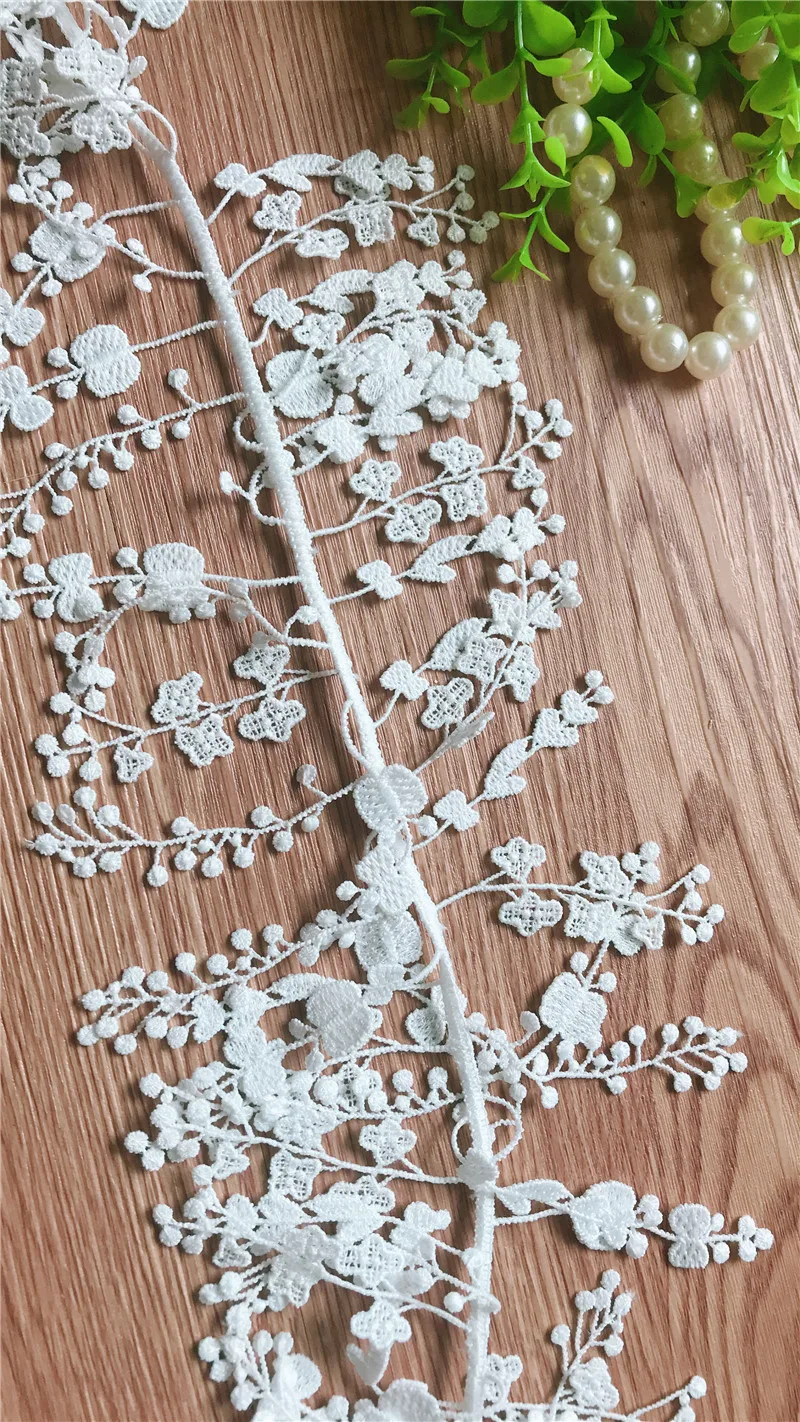 Ivory Watersoluble Embroidery Tassels Venice French Lace Trim,Fringed lace Panicle Flower DIY Craft Wedding accessories 10YARDS
Ivory Watersoluble Embroidery Tassels Venice French Lace Trim,Fringed lace Panicle Flower DIY Craft Wedding accessories 10YARDS