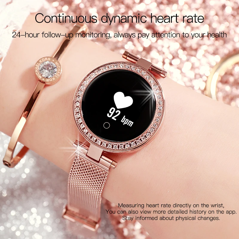 Women Girl Crystal Luxury Smart Watch Pedometer Sports Bracelet Heart Rate Monitor IP68 Waterproof Smartwatch For Android IOS
Women Girl Crystal Luxury Smart Watch Pedometer Sports Bracelet Heart Rate Monitor IP68 Waterproof Smartwatch For Android IOS