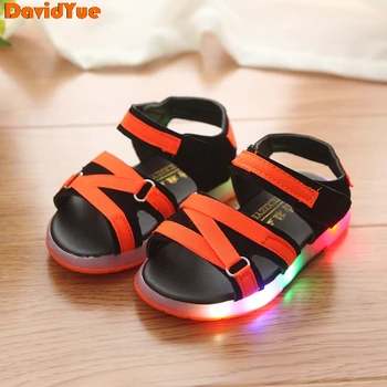 new design davidyue kids girls boys sandals led luminous lighting up sneaker sandals flat shoes 3 color
new design davidyue kids girls boys sandals led luminous lighting up sneaker sandals flat shoes 3 color