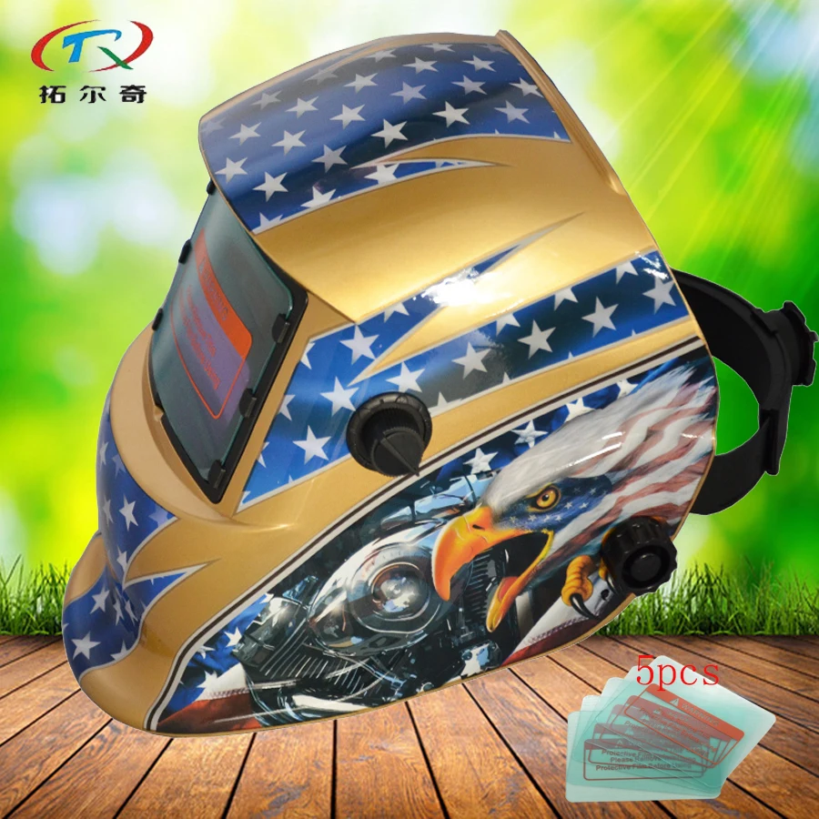ce welding helmet decals replaced battery protection auto solar welding mask golden adjust Darkening mig tig arc HD65(2233FF)W
ce welding helmet decals replaced battery protection auto solar welding mask golden adjust Darkening mig tig arc HD65(2233FF)W