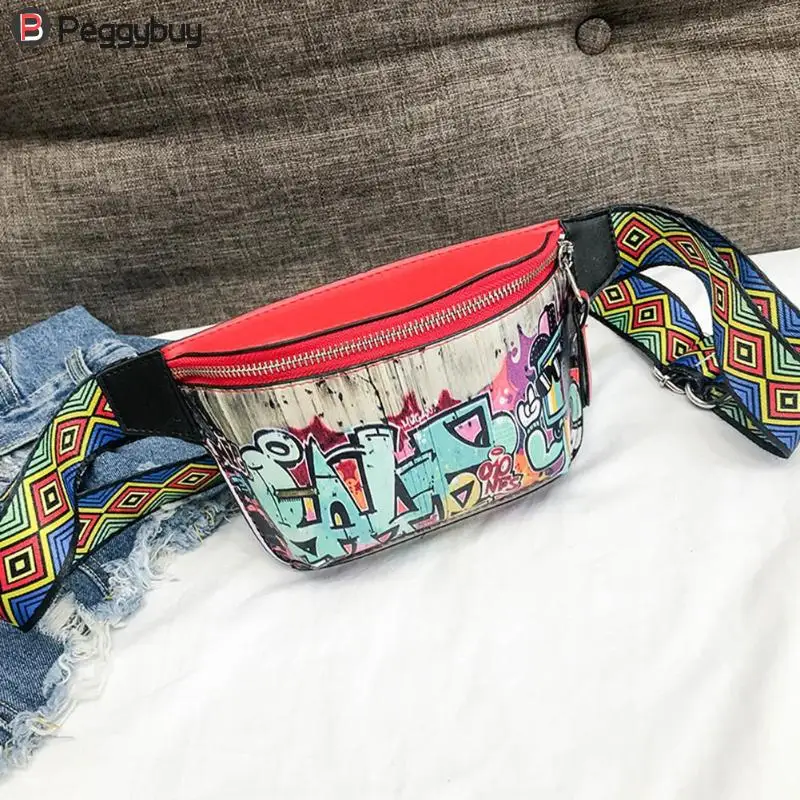 Fashion Hip-hop Street Fanny Pack Women Leather Graffiti WIth Colorful Shoulder Belt Bag
Fashion Hip-hop Street Fanny Pack Women Leather Graffiti WIth Colorful Shoulder Belt Bag