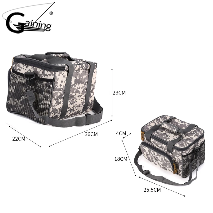 Waterproof Fishing Bag Large Capacity Multifunctional Lure Fishing Tackle Pack Outdoor Shoulder Bags 2