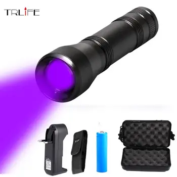LED UV Flashlight Ultraviolet Torch 5Mode Mini UV Light Zoomable Function 395nm Ultra Violet Light Blacklight use 18650 Battery
LED UV Flashlight Ultraviolet Torch 5Mode Mini UV Light Zoomable Function 395nm Ultra Violet Light Blacklight use 18650 Battery