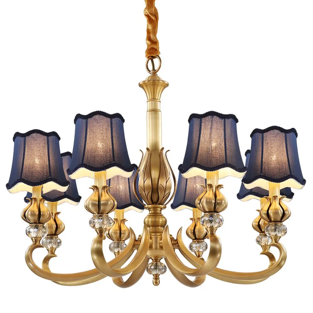 Luxury Carved Full Copper Living Room Chandeliers Study Room Hotel Chandelier American Loft Restaurant Crystal Villa Lamps
Luxury Carved Full Copper Living Room Chandeliers Study Room Hotel Chandelier American Loft Restaurant Crystal Villa Lamps