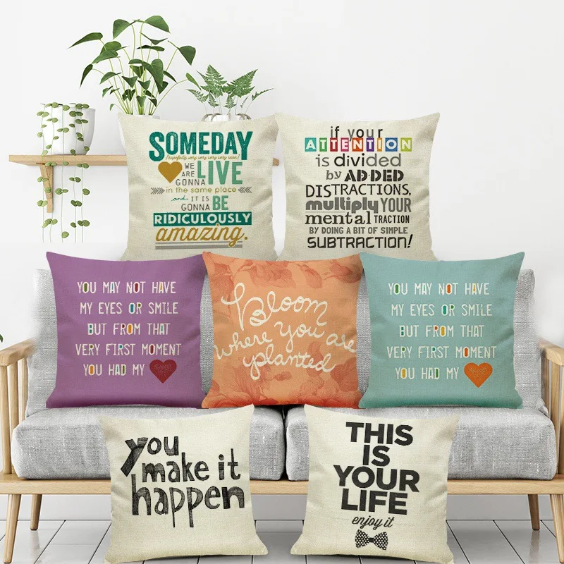 Love words Customize your message on cushion cover Sofa Pillow case shop Chair seat house Decorative for home kids bedroom gift
Love words Customize your message on cushion cover Sofa Pillow case shop Chair seat house Decorative for home kids bedroom gift
