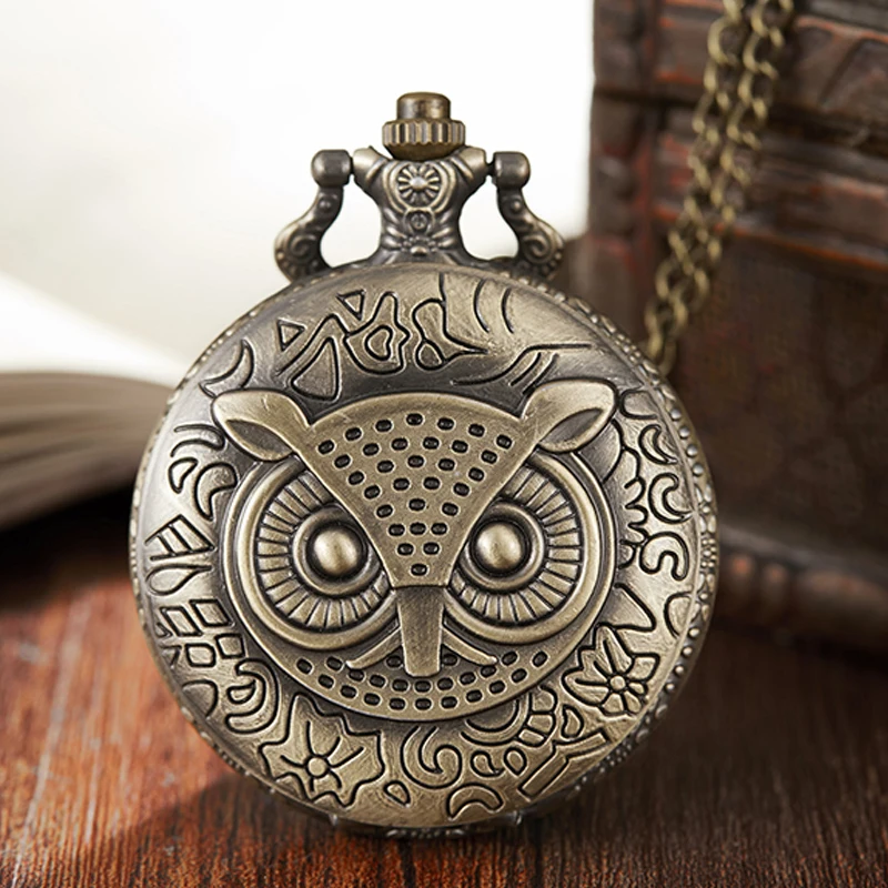 Retro Style Owl Series Pocket Watch Fob Chain Necklace Male Pendant Mens Flip Case Watch Dresses Hour Clock for Men Women Lady
Retro Style Owl Series Pocket Watch Fob Chain Necklace Male Pendant Mens Flip Case Watch Dresses Hour Clock for Men Women Lady