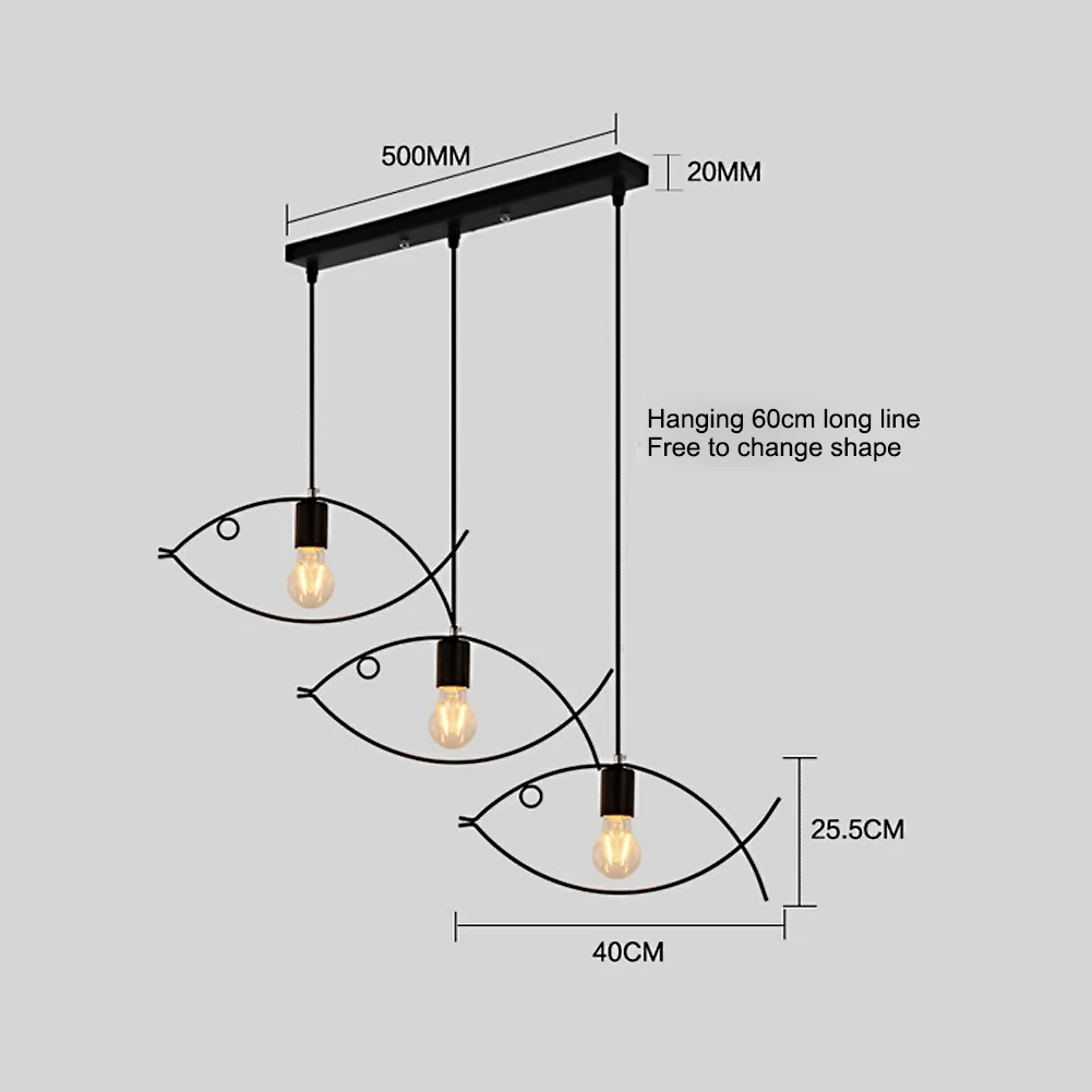 Modern Design LED Creative Geometry Pendant Lights Fish Bar Minimalist Dining Room Nordic Hanging Lamp E27X1 Droplight style
Modern Design LED Creative Geometry Pendant Lights Fish Bar Minimalist Dining Room Nordic Hanging Lamp E27X1 Droplight style