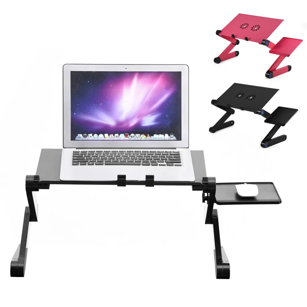 Adjustable 360 Foldable Laptop Desk Table Stand Holder w/ Cooling Dual Fan with Mouse Pad Notebook Table for Bed
Adjustable 360 Foldable Laptop Desk Table Stand Holder w/ Cooling Dual Fan with Mouse Pad Notebook Table for Bed