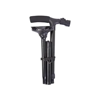 Multifunction Magic Cane Folding Walking Stick Quad Fold Ultralight Stick With LED Lights Adjustalble For Travel Hiking Tool
Multifunction Magic Cane Folding Walking Stick Quad Fold Ultralight Stick With LED Lights Adjustalble For Travel Hiking Tool