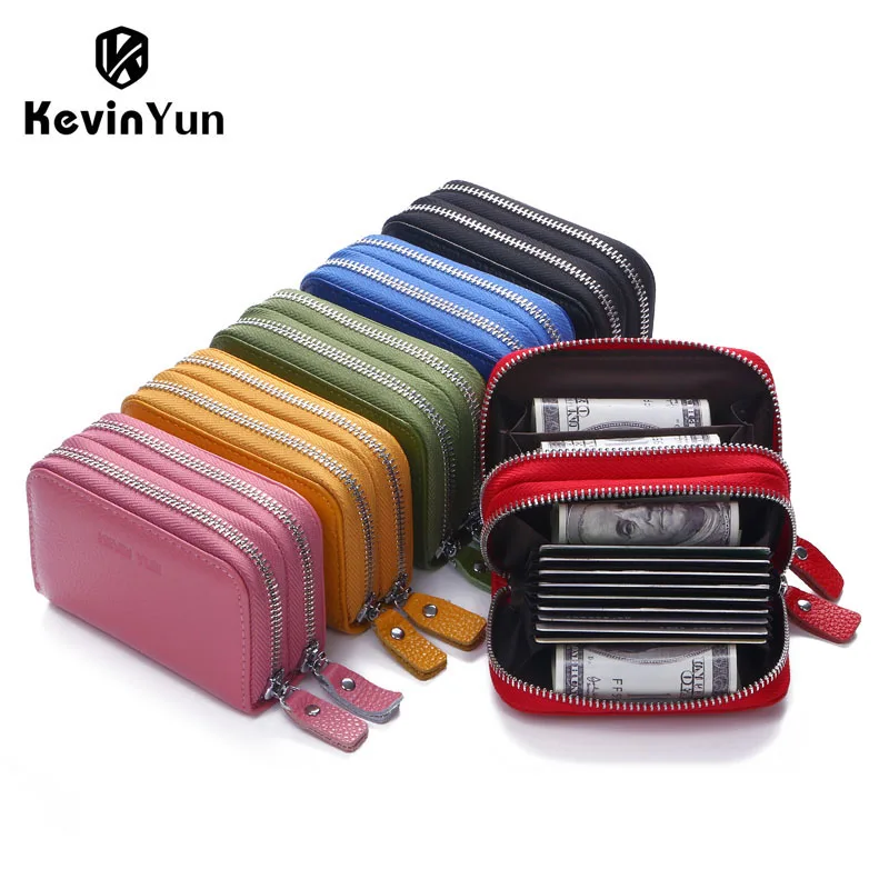 Fashion women card holder double zipper genuine leather wallet credit cards case bag
Fashion women card holder double zipper genuine leather wallet credit cards case bag