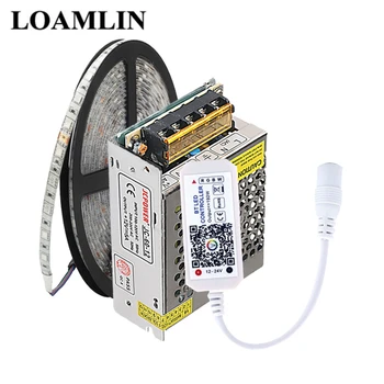 5m Waterproof or Non Waterproof SMD5050 60Leds/m RGB LED Strip Bluetooth RGBW Led Controller 12V 5A LED Power Kit
5m Waterproof or Non Waterproof SMD5050 60Leds/m RGB LED Strip Bluetooth RGBW Led Controller 12V 5A LED Power Kit