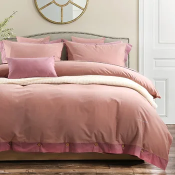 100% Cotton sanded Carmine 4 Piece Simple Home Theme Duvet Cover Set with 1 Flat sheet 2 Pillow cases
100% Cotton sanded Carmine 4 Piece Simple Home Theme Duvet Cover Set with 1 Flat sheet 2 Pillow cases