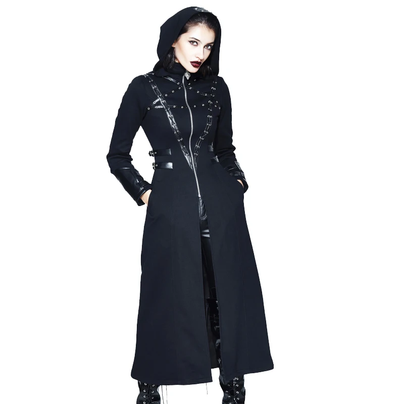 Devil Fashion Steampunk Women High Collar Wizard Hat Long Sleeve Coats Punk Halloween Dark Casual Slim Fit Overcoats
Devil Fashion Steampunk Women High Collar Wizard Hat Long Sleeve Coats Punk Halloween Dark Casual Slim Fit Overcoats