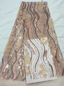 Three-dimensional Flower African Lace Fabric For Wedding Party Dress 2019 New Emrboridered Sequins French Lace Fabric 5Yards
Three-dimensional Flower African Lace Fabric For Wedding Party Dress 2019 New Emrboridered Sequins French Lace Fabric 5Yards