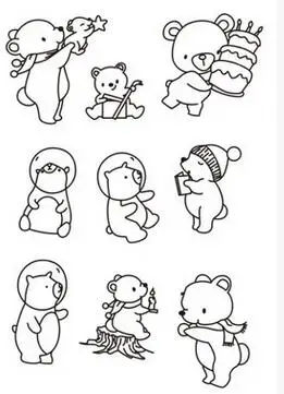 Transparent Seal for DIY Clear Silicone Stamps Scrapbooking Card Making lovely bear PVC Rubber Stamps
Transparent Seal for DIY Clear Silicone Stamps Scrapbooking Card Making lovely bear PVC Rubber Stamps