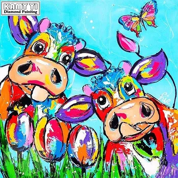 5D Diy diamond painting cross stitch Color cartoon Cow picture diamond embroidery animal diamond mosaic Home Decoration YY
5D Diy diamond painting cross stitch Color cartoon Cow picture diamond embroidery animal diamond mosaic Home Decoration YY