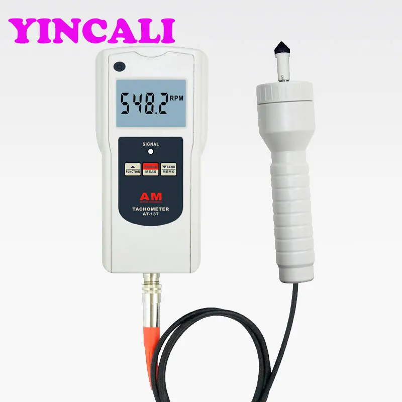 Multifunction Tachometer AT-137PC Digital Intelligent Tachometer Wide Measuring Range and High Resolution RPM Meter
Multifunction Tachometer AT-137PC Digital Intelligent Tachometer Wide Measuring Range and High Resolution RPM Meter