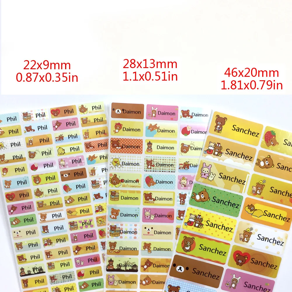 Girls Custom Name Stickers Cute Cartoon Bear Boy Waterproof Personal Tag Labels Children Scrapbook School Stationery Sticker Set
Girls Custom Name Stickers Cute Cartoon Bear Boy Waterproof Personal Tag Labels Children Scrapbook School Stationery Sticker Set
