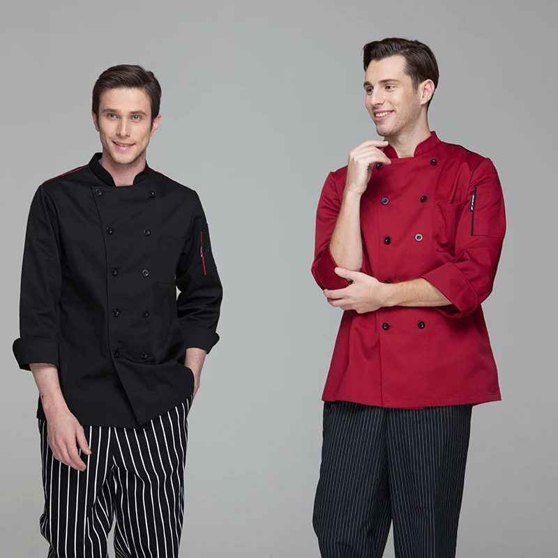 Classical Chinese Style Collar Double Breasted Long Sleeves Restaurant Uniform Hotel Kitchen Chef Coats Jackets
Classical Chinese Style Collar Double Breasted Long Sleeves Restaurant Uniform Hotel Kitchen Chef Coats Jackets