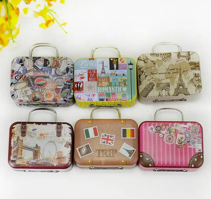 360pcs Continental Mini Tin Box Retro Suitcase Handbag Small Rectangular Candy Box Small Tin Container
360pcs Continental Mini Tin Box Retro Suitcase Handbag Small Rectangular Candy Box Small Tin Container