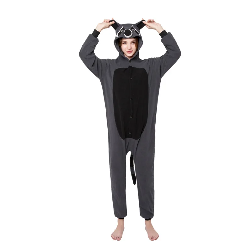 Grey raccoon Kigurumi Onesies Cosplay Lilo Stitch Costumes 2019 women Hooded animal cartoon pajamas sloth Kigurumi Jumpsuits
Grey raccoon Kigurumi Onesies Cosplay Lilo Stitch Costumes 2019 women Hooded animal cartoon pajamas sloth Kigurumi Jumpsuits