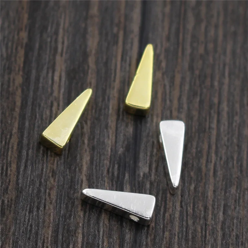 Real 925 Sterling Silver Accessories Triangle Spacer Beads for DIY Bracelet Necklace Making Fine Jewelry
Real 925 Sterling Silver Accessories Triangle Spacer Beads for DIY Bracelet Necklace Making Fine Jewelry