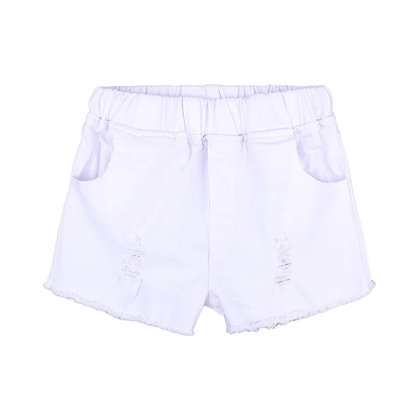 2018 Kids Outfit Fashion Children Clothing Sets Summer Girls Suit Off Shoulder Tops Denim Shorts Hairband 3Pcs Baby Girl Clothes (5)