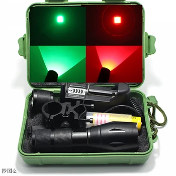 DZM-E17 Hunting Zoom Green Red LED Flashlight Light 18650 Lighting Tactical Lantern/Remote Pressure Switch/Mounts/box
DZM-E17 Hunting Zoom Green Red LED Flashlight Light 18650 Lighting Tactical Lantern/Remote Pressure Switch/Mounts/box