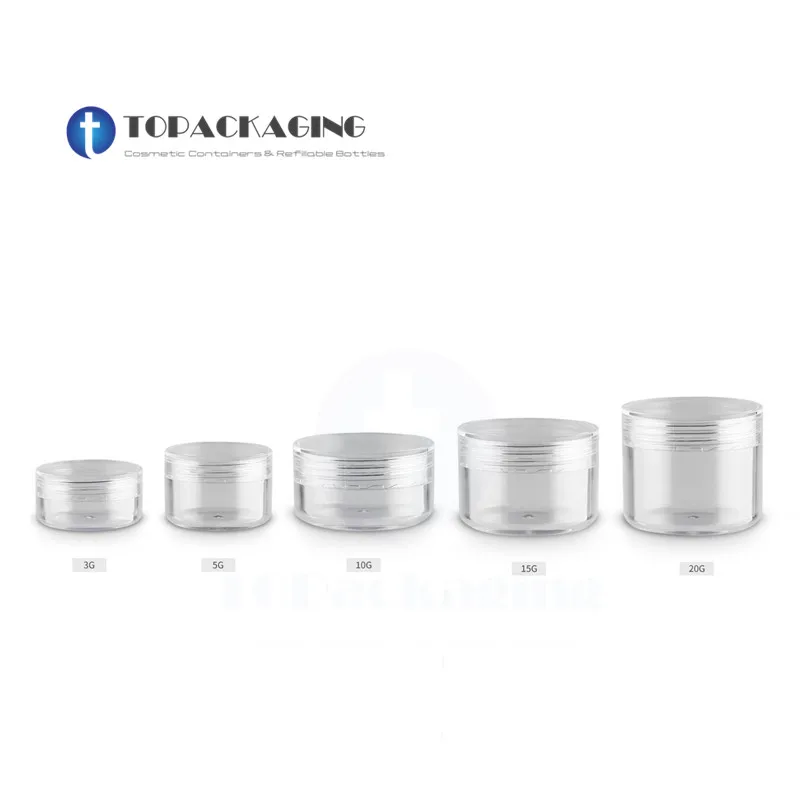 3/5/10/15/20G Cream Jar Clear Plastic Makeup Pack Facial Mask Refillable Small Empty Cosmetic Container Sample Canister*100PCS
3/5/10/15/20G Cream Jar Clear Plastic Makeup Pack Facial Mask Refillable Small Empty Cosmetic Container Sample Canister*100PCS