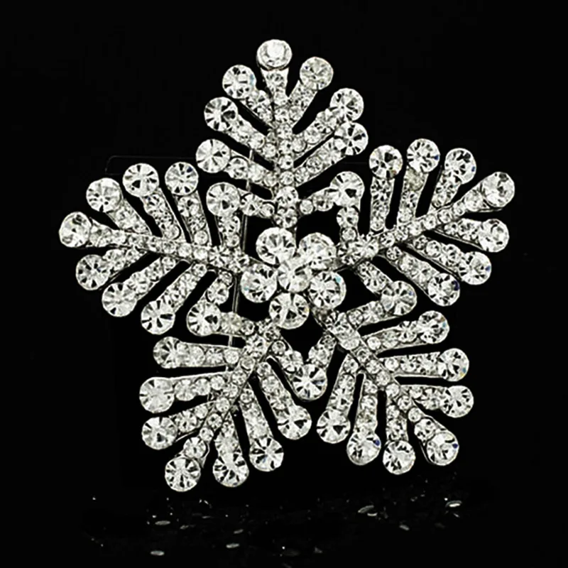 Fashion 1PC Women Large Crystal Snowflake Brooches Imitation Pearls Rhinestones Wedding Brooch Pin Jewelry Accessorises
Fashion 1PC Women Large Crystal Snowflake Brooches Imitation Pearls Rhinestones Wedding Brooch Pin Jewelry Accessorises