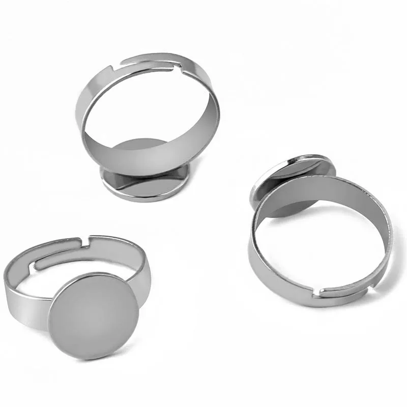 Stainless Steel Ring Findings 8mm 10mm 12mm Flat Circle Glue Pad Cabochons Base Rings Jewelry Settings Blanks DIY NO Fade
Stainless Steel Ring Findings 8mm 10mm 12mm Flat Circle Glue Pad Cabochons Base Rings Jewelry Settings Blanks DIY NO Fade