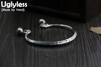 Uglyless Real S999 Fine Jewelry for Women Vintage Handmade Fish Bangles Lovely Bells Charm Bangle Curved Opening Silver Bijoux
Uglyless Real S999 Fine Jewelry for Women Vintage Handmade Fish Bangles Lovely Bells Charm Bangle Curved Opening Silver Bijoux