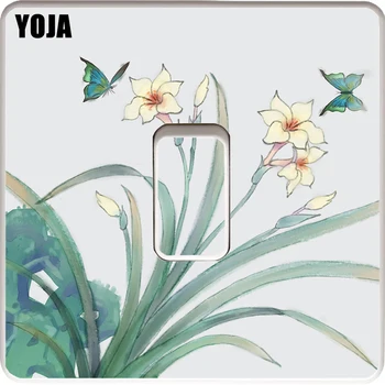 YOJA Cartoon Cute White Flower Butterfly PVC Switch Sticker Childish Design Decorative Wall Decal 15SS0082 
YOJA Cartoon Cute White Flower Butterfly PVC Switch Sticker Childish Design Decorative Wall Decal 15SS0082