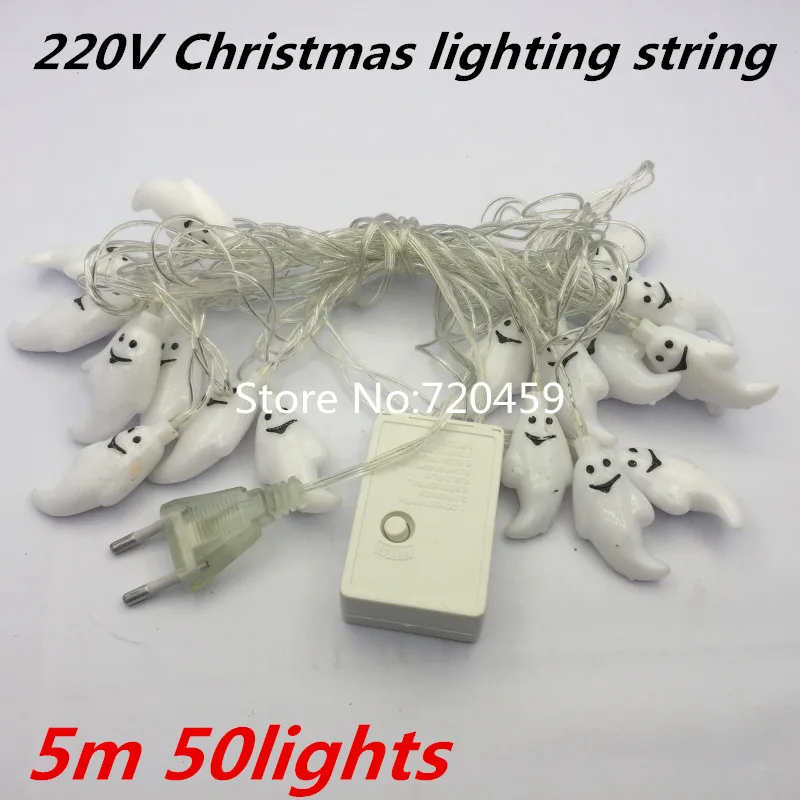 3pcs LED Christmas lighting string 5M 50leds Halloween Christmas party Decoration RGB String Fairy Lights 220V
3pcs LED Christmas lighting string 5M 50leds Halloween Christmas party Decoration RGB String Fairy Lights 220V