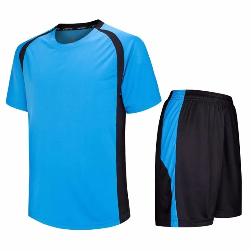 2018 New Men Sport Football Soccer Jerseys Uniforms futbol Training suit Breathable Short jersey set shirts Pants DIY Customized 2018 New Men Sport Football Soccer Jerseys Uniforms futbol Training suit Breathable Short jersey set shirts Pants DIY Customized