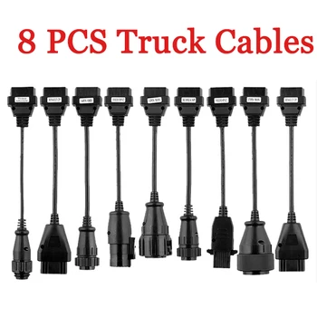 2018 Newest Full Set 8 pcs Truck Cables OBD2 Diagnostic Tool OBD interface Scanner Connect on cd Cable For VD TCS CDP Pro Plus
2018 Newest Full Set 8 pcs Truck Cables OBD2 Diagnostic Tool OBD interface Scanner Connect on cd Cable For VD TCS CDP Pro Plus
