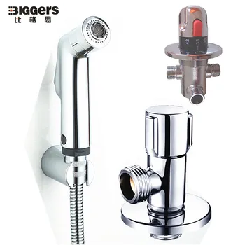 Free shipping ABS chrome finish toilet bidets shower set with wall mounted thermostatic faucet valve
Free shipping ABS chrome finish toilet bidets shower set with wall mounted thermostatic faucet valve