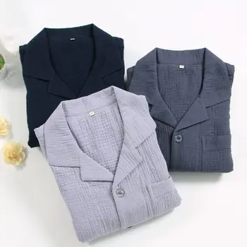 2020 Spring Plus size Pijamas Men Casual Pajama sets Male 100% Wahsed cotton Sleepwear suit Men's Turn-down collar shirt & Pants
2020 Spring Plus size Pijamas Men Casual Pajama sets Male 100% Wahsed cotton Sleepwear suit Men's Turn-down collar shirt & Pants