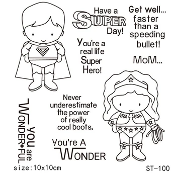 ZhuoAng Cartoon Superhero Clear Stamps/Seals For DIY Scrapbooking/Card Making/Album Decorative Silicon Stamp Crafts
ZhuoAng Cartoon Superhero Clear Stamps/Seals For DIY Scrapbooking/Card Making/Album Decorative Silicon Stamp Crafts