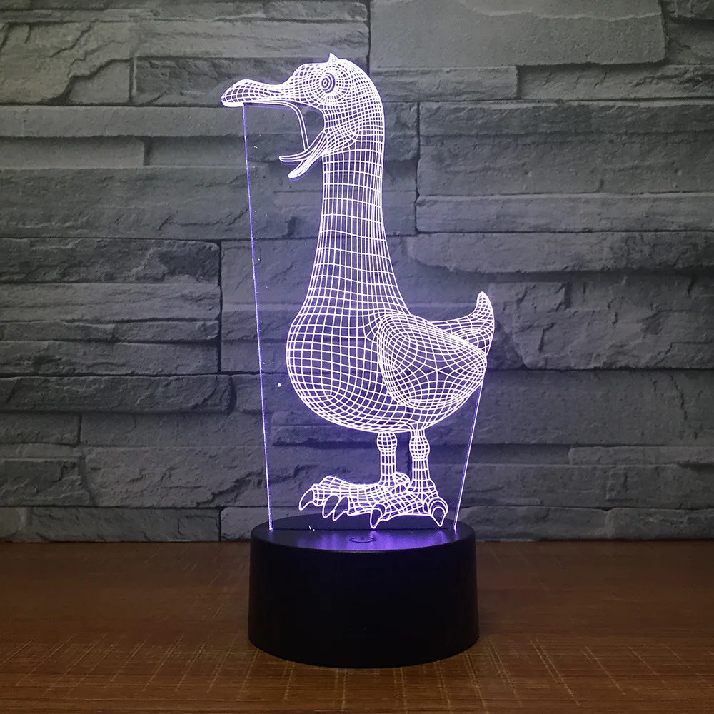 Animal 3d Night Light Usb Charging Creative Duck Kids Lamp Colorful Discolored Bedside Led 3d Light
Animal 3d Night Light Usb Charging Creative Duck Kids Lamp Colorful Discolored Bedside Led 3d Light