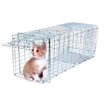 Yonntech Humane Live Animal Trap 1 Door Rodent Cage for Rabbits Cat Raccoon Squirrel
Yonntech Humane Live Animal Trap 1 Door Rodent Cage for Rabbits Cat Raccoon Squirrel